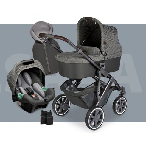Carucior 3 in 1 Salsa 4 AIR Cornet Starter Set 9 buc ABC Design, Culoare: Gri deschis, Model: 3 in 1 - poza 16 - ExclusivMAG.ro