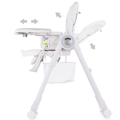 Scaun de masa Chipolino Master Chef mist, Culoare: Alb/Gri,poza 6