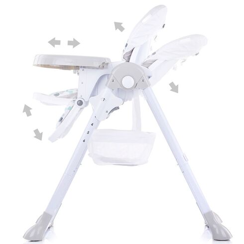 Scaun de masa Chipolino Maxi mist, Culoare: Alb/Gri,poza 5