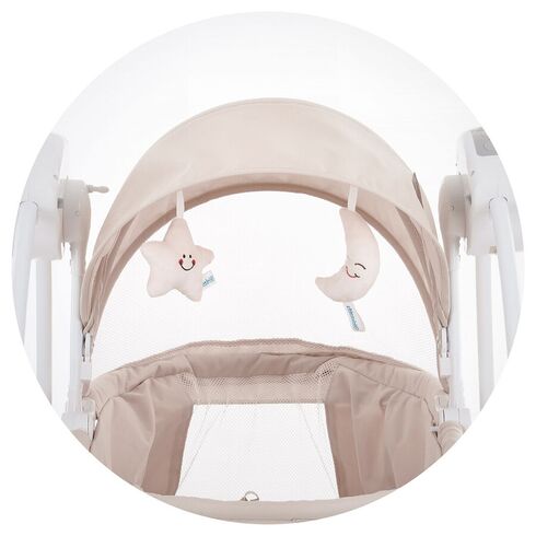 Patut si leagan electric Chipolino Gia latte, Culoare: Crem,poza 5  - ExclusivMAG.ro Patut si leagan electric Chipolino Gia latte, Culoare: Crem,poza 5