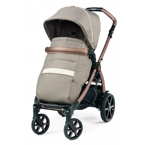 Carucior 3 in 1 Peg Perego Book, Primoviaggio SL, 0 - 22 kg, Mon Amour, Bej / Roz, Culoare: Roz,poza 2