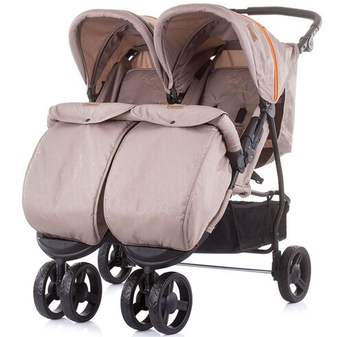 Carucior gemeni Chipolino Maxi Mix latte, Culoare: Crem - poza 3 - ExclusivMAG.ro