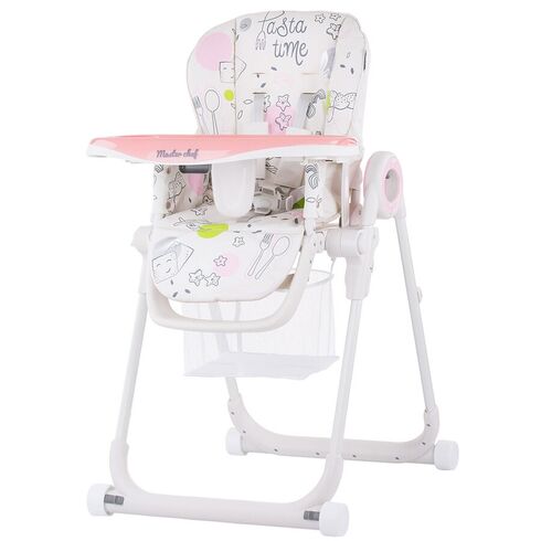 Scaun de masa Chipolino Master Chef peony pink, Culoare: Roz