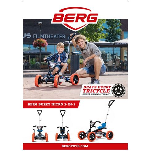 Kart BERG Buzzy Nitro 2 in 1, Culoare: Albastru,poza 6