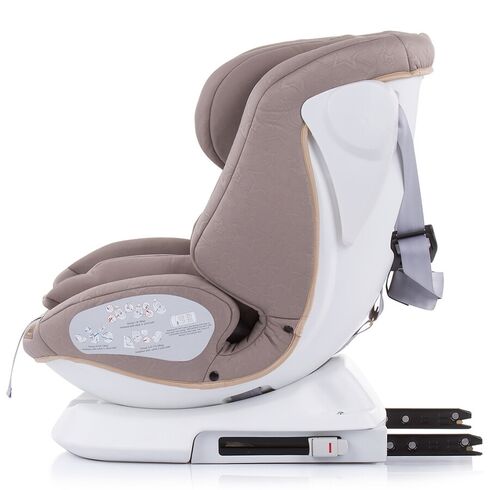 Scaun auto Chipolino Rotix 0-36 kg Latte cu sistem Isofix, Culoare: Crem, Grupa: 0-36kg (0 luni - 12 ani),poza 5