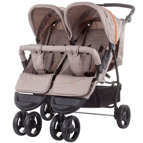 Carucior gemeni Chipolino Maxi Mix latte, Culoare: Crem  - ExclusivMAG.ro