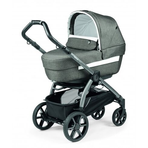 Carucior 3 in 1 Peg Perego Book, Primoviaggio SL, 0 - 22 kg, City Grey, Gri / Alb, Culoare: Alb/Gri,poza 3