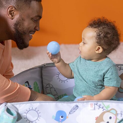 Salteluta de activitati 5 in 1 Bright Starts Gym & Ball Pit Totally Tropical,poza 7