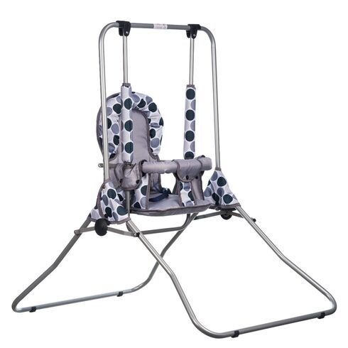 Leagan pentru copii, Top Kids, pentru interior si exterior, Grey Dots, Culoare: Gri deschis,poza 3