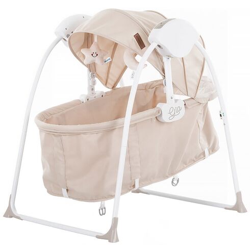 Patut si leagan electric Chipolino Gia latte, Culoare: Crem