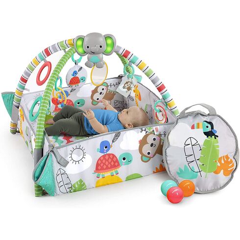 Salteluta de activitati 5 in 1 Bright Starts Gym & Ball Pit Totally Tropical