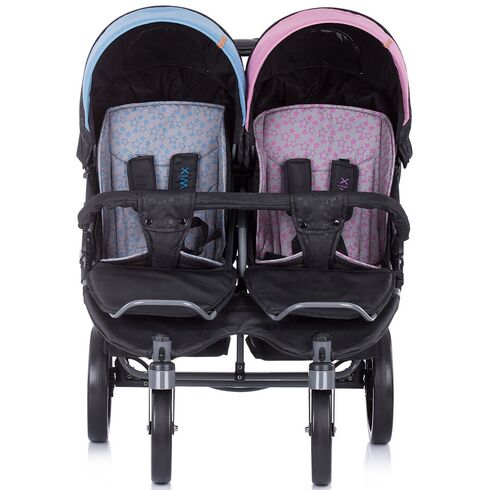 Carucior gemeni Chipolino Twix boy girl, Culoare: Multicolor - poza 4 - ExclusivMAG.ro