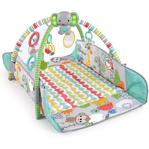 Salteluta de activitati 5 in 1 Bright Starts Gym & Ball Pit Totally Tropical,poza 10