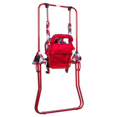 Leagan pentru copii, Top Kids, cu spatar reglabil, Red Dots, Culoare: Multicolor,poza 6