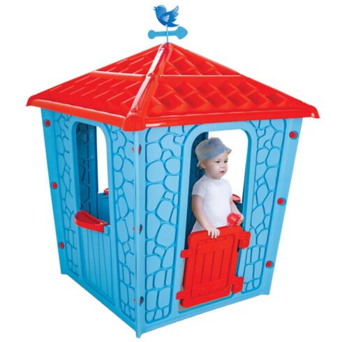 Casuta pentru copii Pilsan Stone House blue - poza 3 - ExclusivMAG.ro