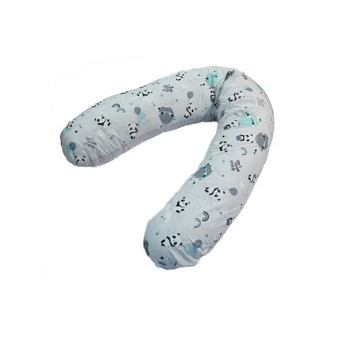 Perna De Alaptat Cu Husa Bumbac Si Umplutura Fibre De Silicon, EKO, 180cm - Panda,poza 2