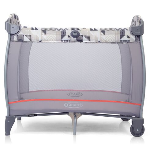 Patut Graco Contour Electra Patchwork Grey, Culoare: Gri deschis,poza 3