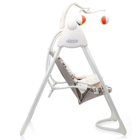 Balansoar Graco Lovin Hug Patchwork Grey,poza 3