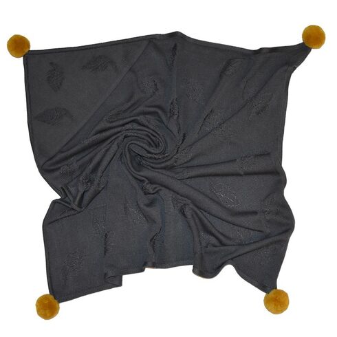 Paturica din Bambus, Eko, 80x80 cm, Graphite, Culoare: Gri/Negru,poza 5  - ExclusivMAG.ro Paturica din Bambus, Eko, 80x80 cm, Graphite, Culoare: Gri/Negru,poza 5