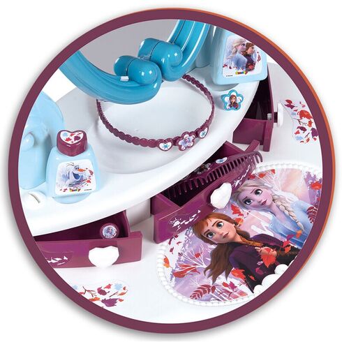 Jucarie Smoby Masuta de machiaj Frozen 2 2 in 1 cu accesorii,poza 4