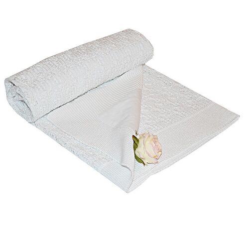 Paturica Universala din Bumbac, Eko, 80x80 cm, Tricotata, White, Culoare: Alb - poza 3 - ExclusivMAG.ro
