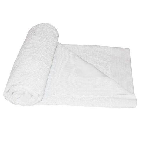 Paturica Universala din Bumbac, Eko, 80x80 cm, Tricotata, White, Culoare: Alb  - ExclusivMAG.ro