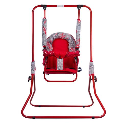 Leagan pentru copii, Top Kids, cu spatar reglabil si bara detasabila, Red Birds