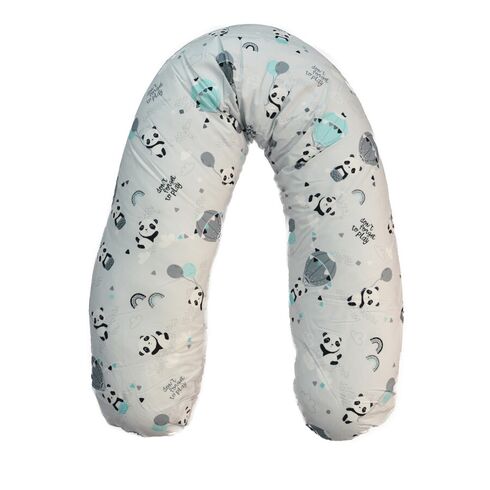 Perna De Alaptat Cu Husa Bumbac Si Umplutura Fibre De Silicon, EKO, 180cm - Panda