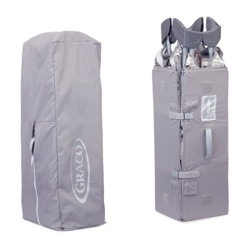 Patut Graco Contour Electra Patchwork Grey, Culoare: Gri deschis,poza 7