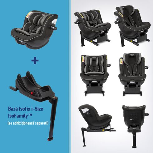 Scaun auto Graco Ascent i-Size Black,poza 2  - ExclusivMAG.ro Scaun auto Graco Ascent i-Size Black,poza 2