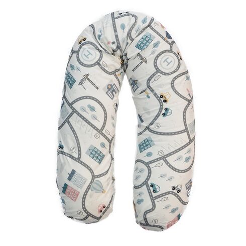 Perna De Alaptat Cu Husa Bumbac Si Umplutura Fibre De Silicon, EKO, 180cm - POLICE