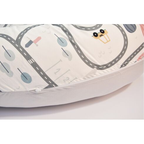 Perna De Alaptat Cu Husa Bumbac Si Umplutura Fibre De Silicon, EKO, 180cm - POLICE,poza 4