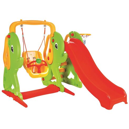 Centru de joaca Pilsan Elephant Slide and Swing Set,poza 2
