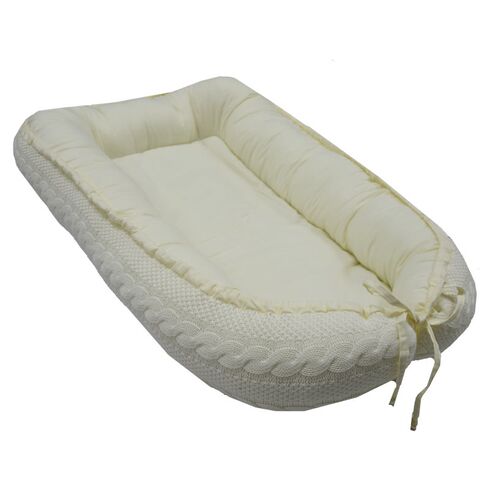 Baby Nest Tricotat, EKO, Bej, Culoare: Crem