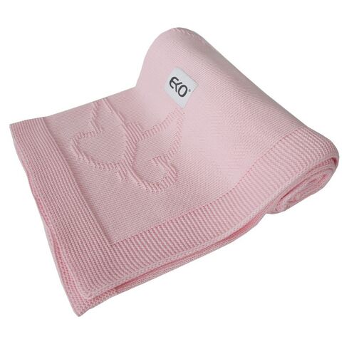 Paturica din Bumbac, Eko, 80x100 cm, Fluturasi, Pink, Culoare: Roz,poza 3