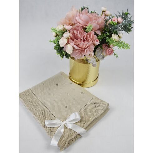 Paturica Botez, Eko, 100% Bumbac, 80x70 cm, Bej, Culoare: Maro,poza 2