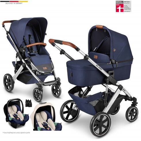 Carucior 3 in 1 Salsa 4 Navy Abc Design, Culoare: Albastru
