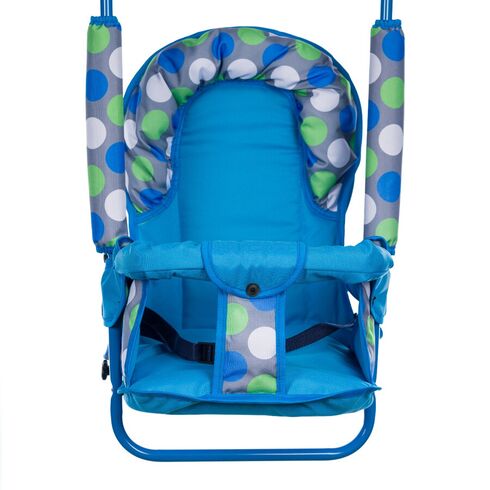 Leagan pentru copii, Top Kids, cu spatar reglabil, Blue Dots, Culoare: Blue,poza 2