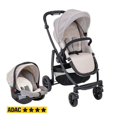 Carucior Graco Evo 2 in 1 TS Toasted Almond, Culoare: Crem