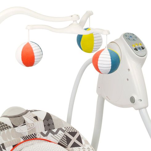 Balansoar Graco Lovin Hug Patchwork Grey,poza 5