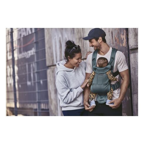 Marsupiu anatomic BabyBjorn Move, Verde Salvie 3D Mesh, Culoare: Turquoise,poza 4