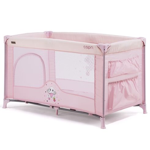 Patut pliabil Chipolino Capri peony pink, Culoare: Roz, Dimensiuni: 120x60,poza 3