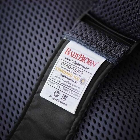 Marsupiu anatomic BabyBjorn Mini, cu pozitii multiple Anthracite, 3D Mesh, Culoare: Gri,poza 7