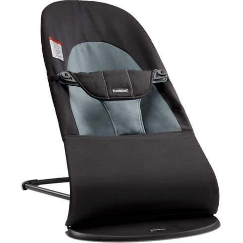 Balansoarul BabyBjorn Balance Soft Black/Dark Gray, Bumbac, Culoare: Gri/Negru