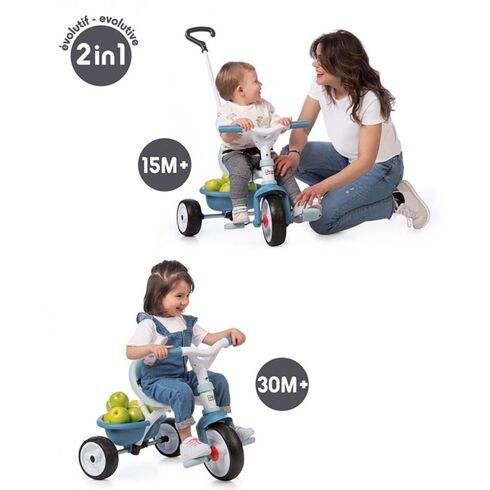 Tricicleta Smoby Be Move blue, Culoare: Albastru,poza 5