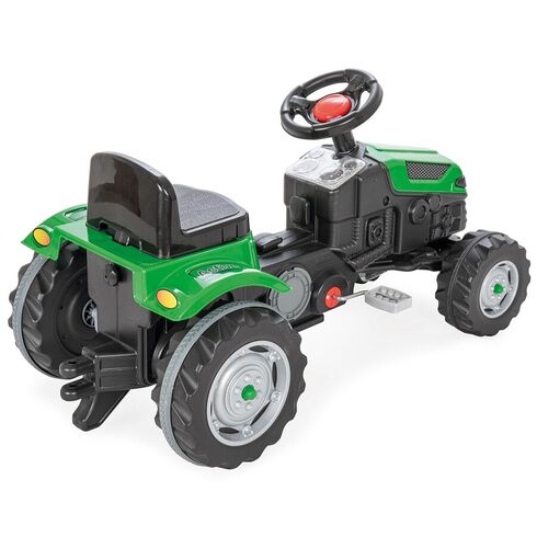 Tractor cu pedale Pilsan Active 07-314 green, Culoare: Verde,poza 3