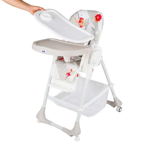 Scaun de masa Juju Eat&Joy, Ballerina, Culoare: Alb/Gri,poza 2