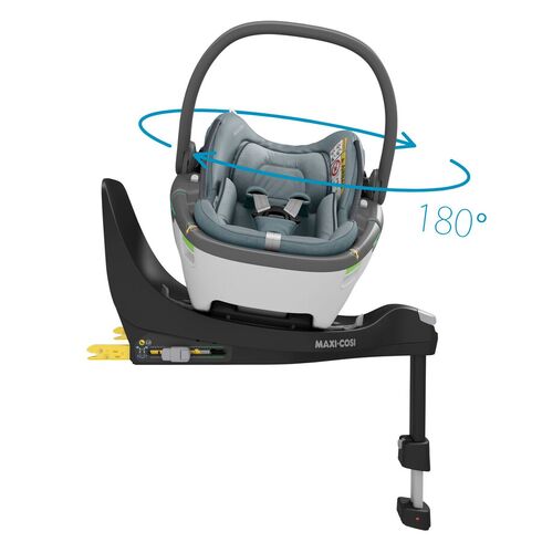 Cos Auto I-Size Coral 360 + Baza FamilyFix 360 Maxi-Cosi Essential Grey, Culoare: Gri, Grupa: 0-13kg (0 luni - 12 luni) - poza 3 - ExclusivMAG.ro