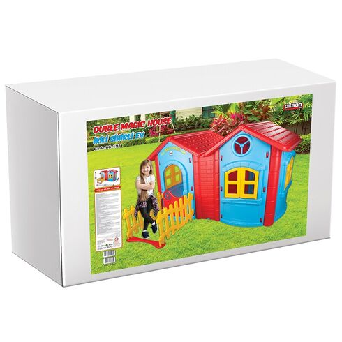Casuta pentru copii Pilsan Double Magic House blue,poza 4