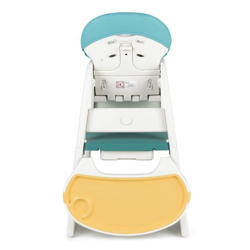 Scaun de masa transformabil Juju Eat&Play V2, Turcoaz, Culoare: Turquoise,poza 4